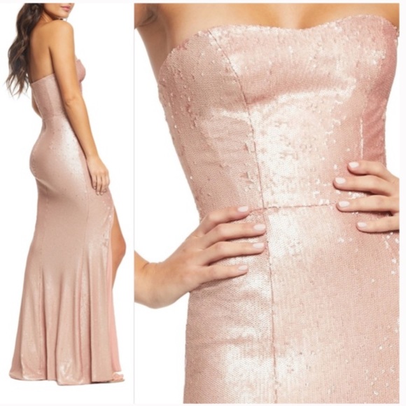 NEW Dress the Population sequin gown - Picture 2 of 8